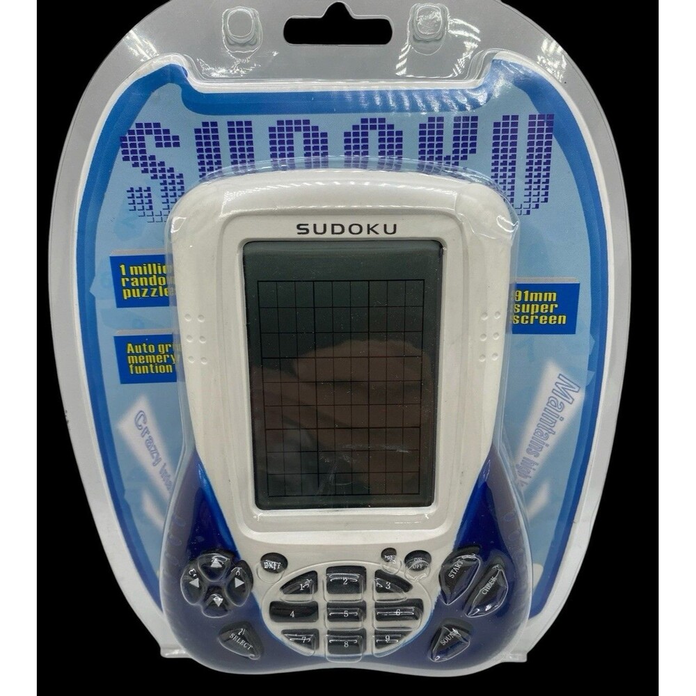 Sudoku Electronic Digital Handheld Game One Million Random Puzzles New Sealed